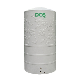 ถังเก็บน้ำบนดิน DOS CHABA KV โคโม่ เกรย์ 1500L