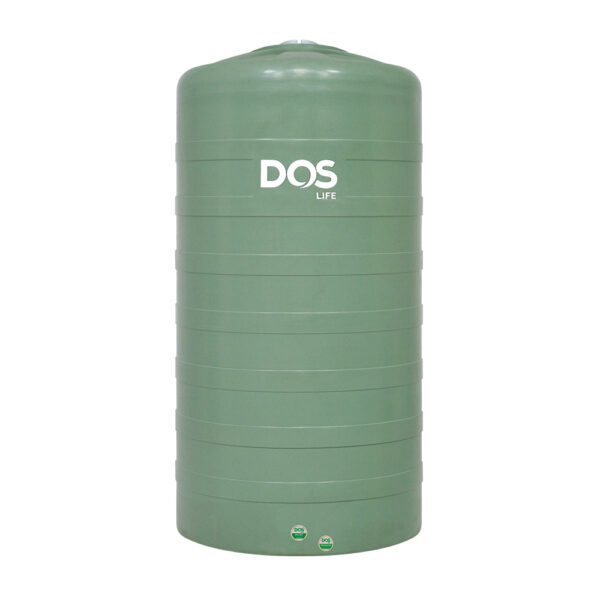 ถังเก็บน้ำบนดิน DOS PORCIO เขียว 5000L DRTทรงเตี้ย