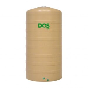 ถังเก็บน้ำบนดิน DOS PORCIO ครีม 6000L DRTทรงเตี้ย