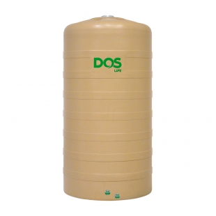 ถังเก็บน้ำบนดิน DOS PORCIO ครีม 1500L DWTทรงสูง