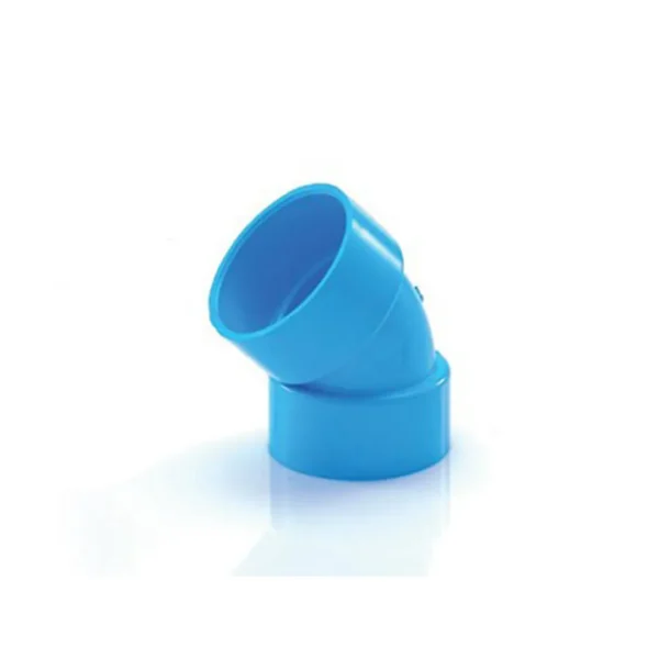 ข้องอบาง 45 องศา PVC ท่อน้ำไทย สีฟ้า