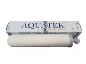 ไส้กรองน้ำเซรามิค AQUATEK SILVER แบบเกลียวสั้น (ฝาครีม)
