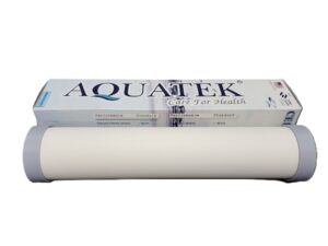 ไส้กรองน้ำ Ceramic CTO AQUATEK 10 นิ้ว (หัวตัด สีครีม)
