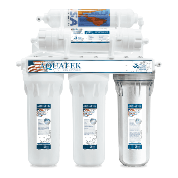 เครื่องกรองน้ำ 5 ขั้นตอน AQUATEK SILVER UF (รุ่นข้อต่อเกลียว)