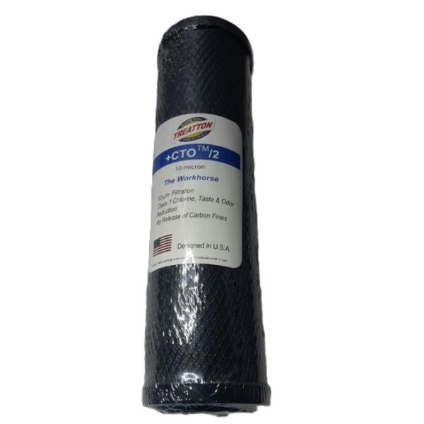 ไส้กรองน้ำ Block Carbon (CTO) TREATTON ขนาด 10 นิ้ว (Black)