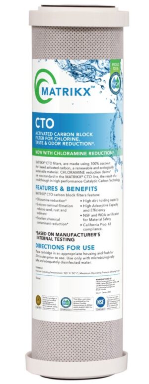 ไส้กรองน้ำ Carbon Block MATRIKX +CTO/2 ขนาด 10 นิ้ว