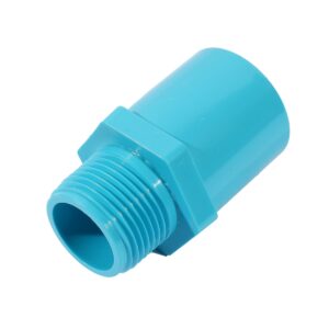 ข้อต่อเกลียวนอก PVC หนา สีฟ้า ท่อน้ำไทย มาตรฐาน มอก.