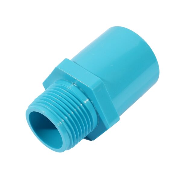 ข้อต่อเกลียวนอก PVC หนา สีฟ้า ท่อน้ำไทย มาตรฐาน มอก.