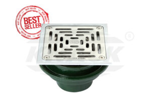 FLOOR DRAIN KNACK (หัวเหลี่ยม) สเตนเลส Model 224 PS