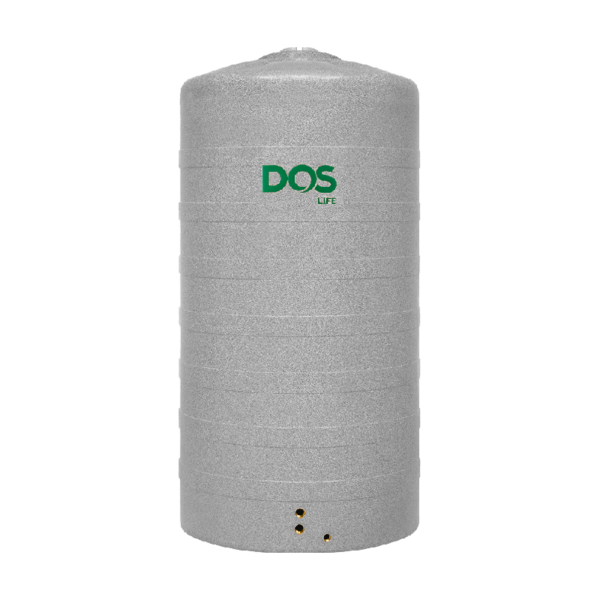 ถังเก็บน้ำบนดิน DOS GRANITO ไอรอนเกรย์ 1000L DWTทรงสูง+ท่อใน