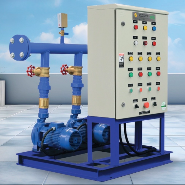 DOS TRANSFER PUMP SET 2xCMB5.50T 4kW WITH CONTROLLER ELECTRODE 3X4