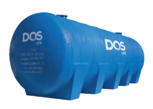 DOS LITETITE ถังเก็บน้ำบนดินทรงนอน DTR-S 3Q ขนาด dia.1.20×2.65m ECO SERIES