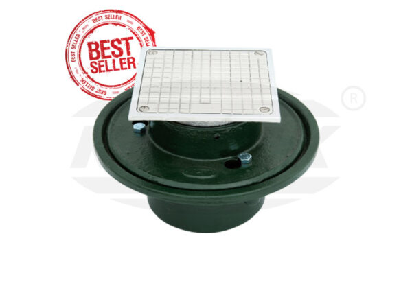 FLOOR CLEAN OUT เหล็กหล่อ KNACK Model 424 S เหลี่ยม